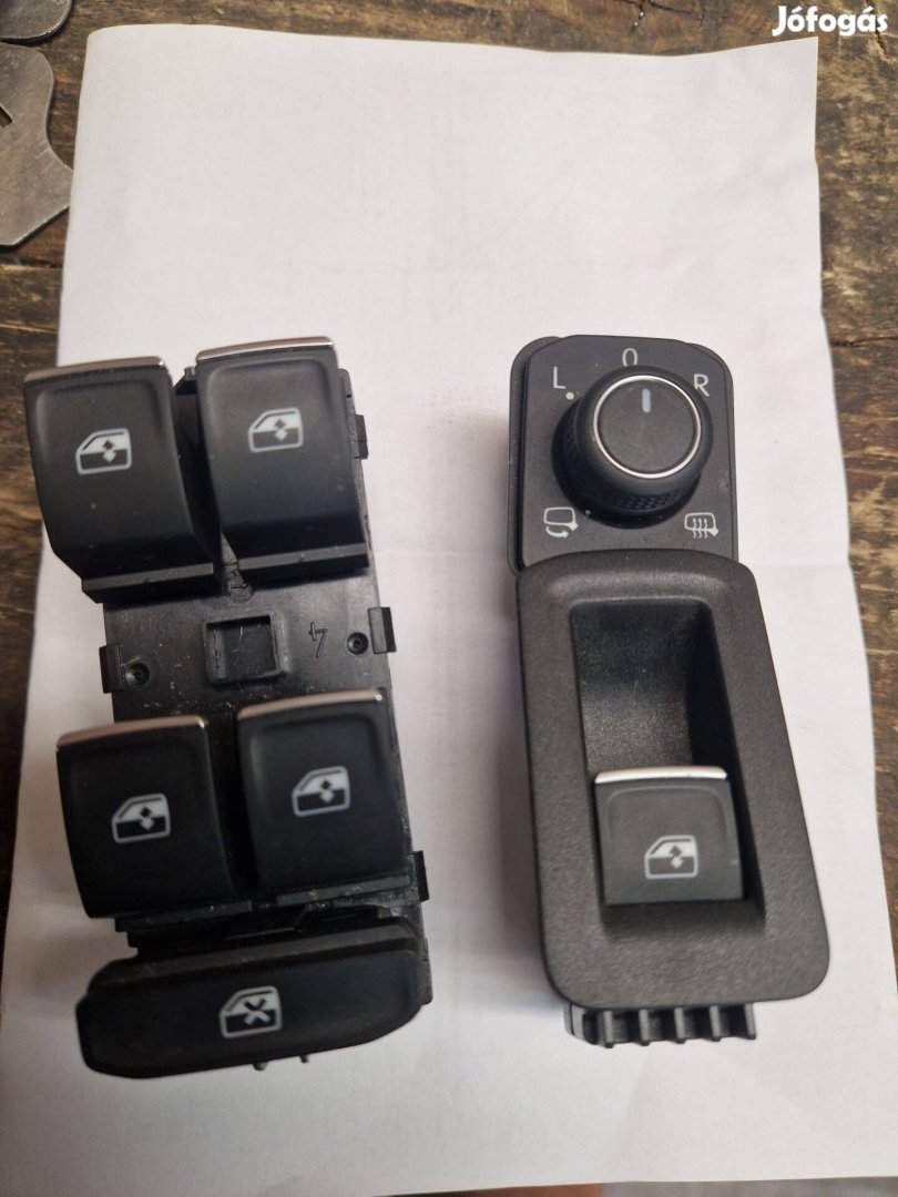 Vw Tiguan, Seat Tarraco ablak, tükör kapcsolók