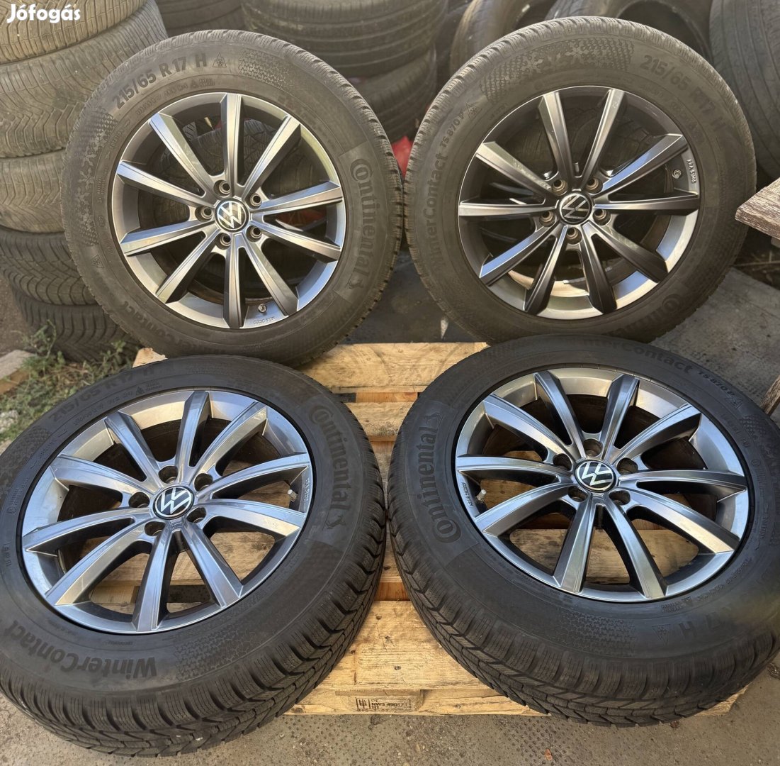 Vw Tiguan gyári 17" alufelni 5x112 felni 17" téli gumi 215/65r17