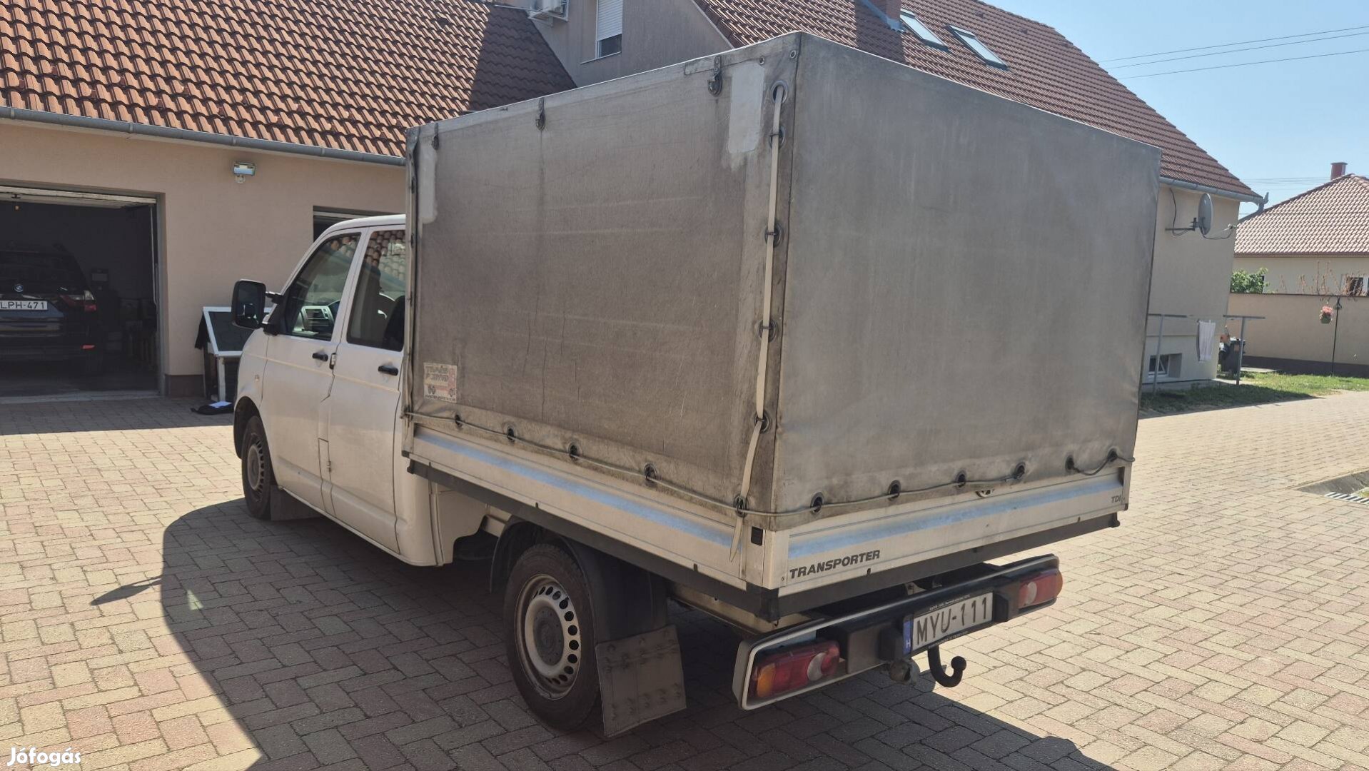 Vw Transporter 2.0 Duplakabinos platós ponyvás