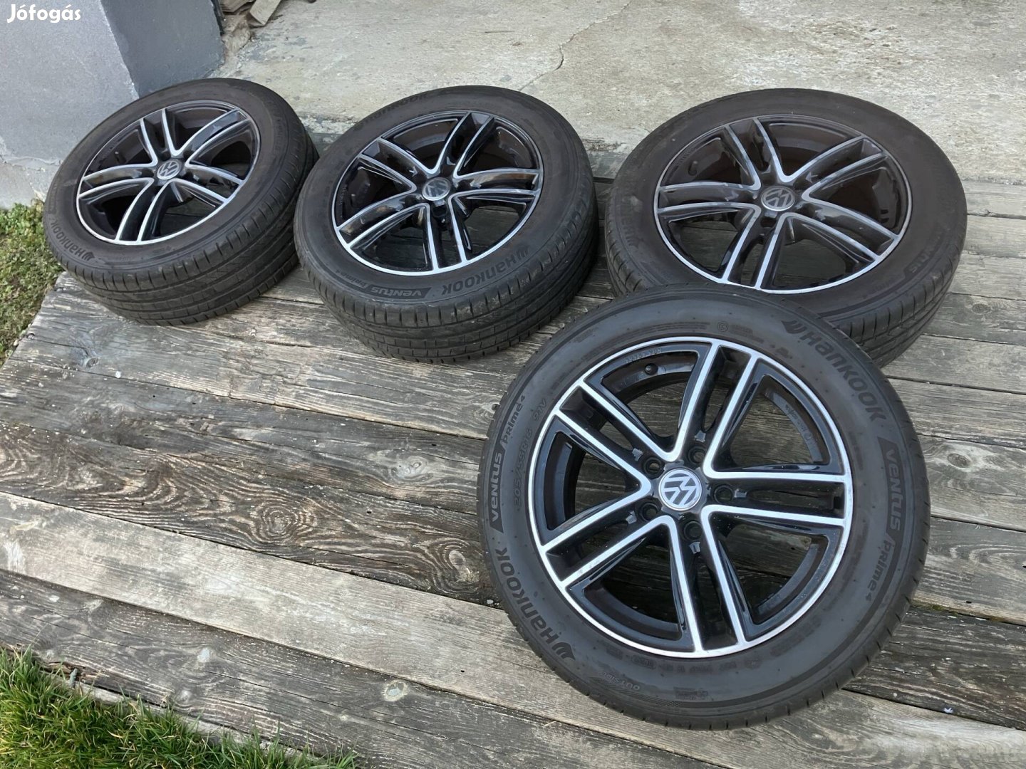 Vw alufelni 5x112 r16 - 205/55r16 nyári gumival 