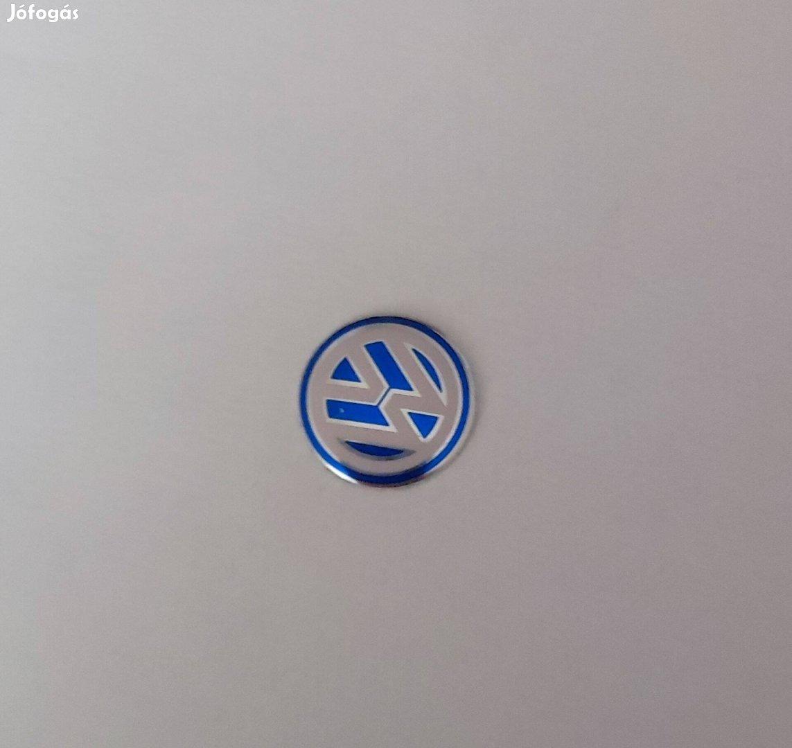 Vw autó kulcs távirányító embléma 14 mm-es kék