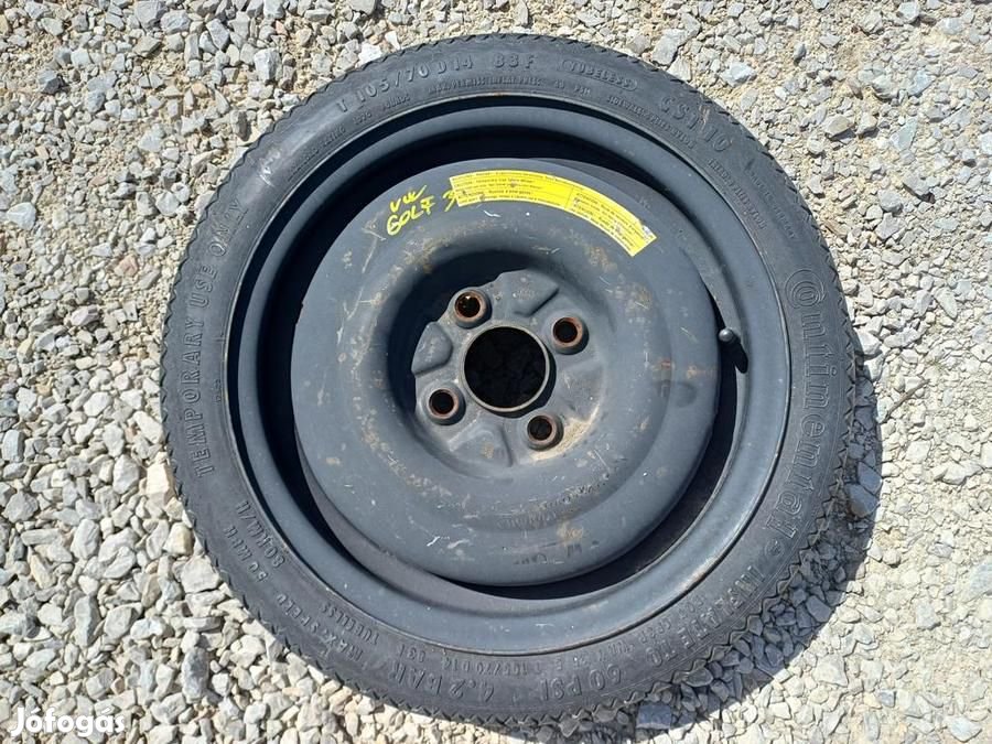 Vw golf 3 (1991-1998) 14" 4x100 Pótkerék