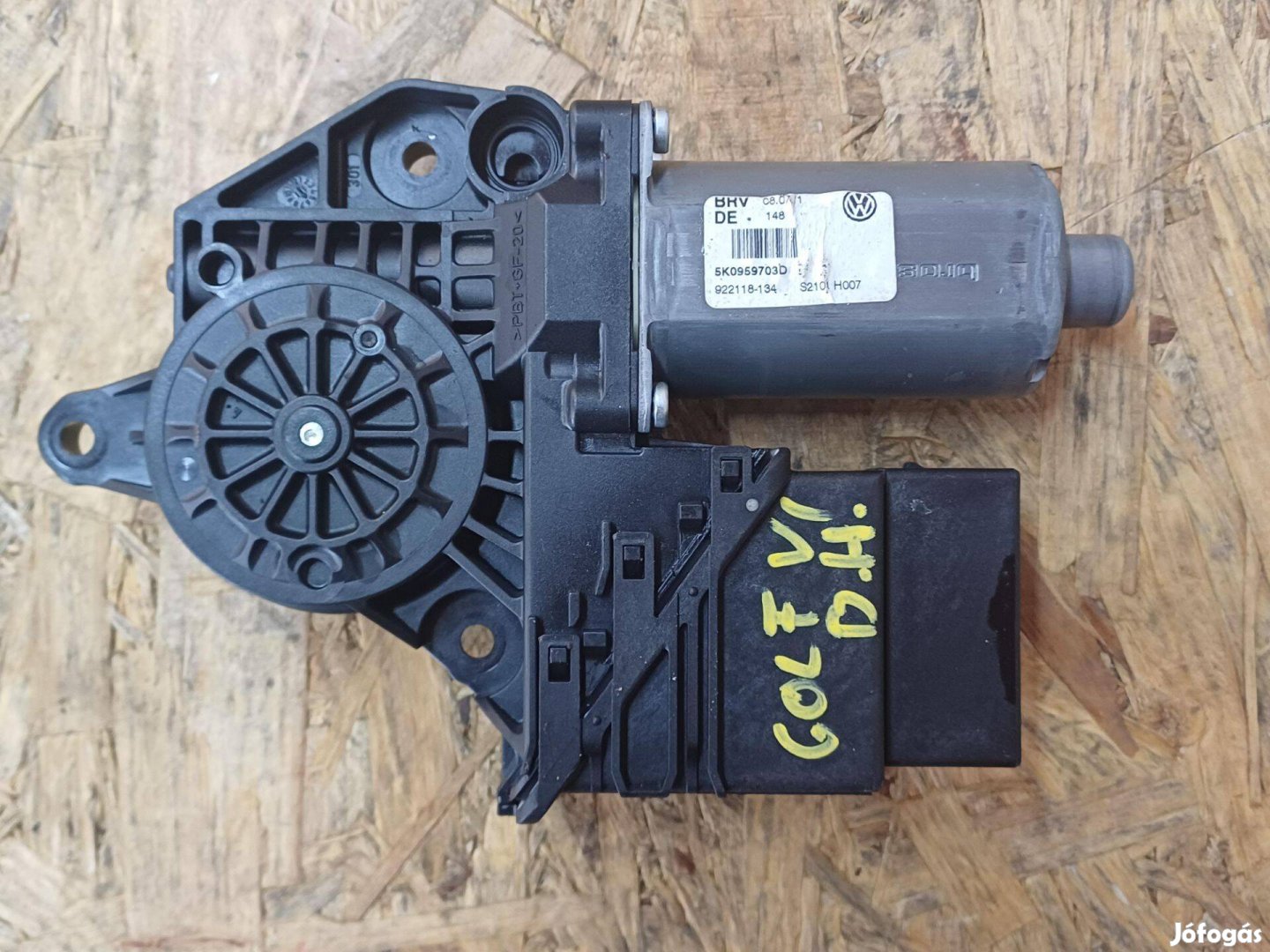 Vw golf 6 2009-2013 Bal Hátsó Ajtó Ablakemelő Motor