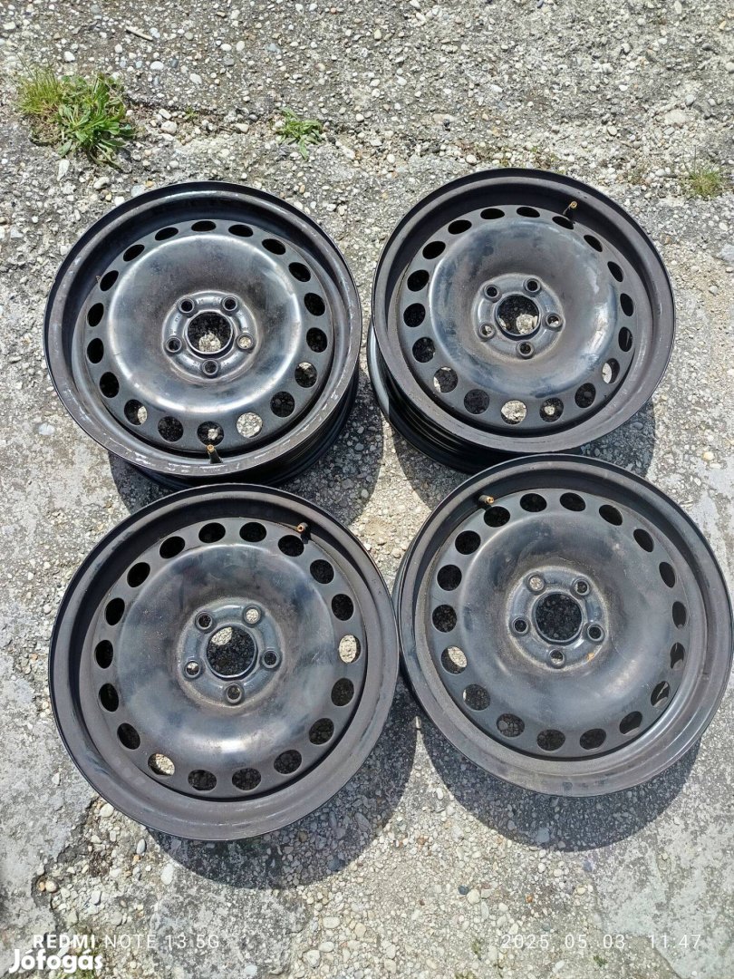 Vw polo 5X100 r15 5,5J ET40 4db lemezfelni eladó