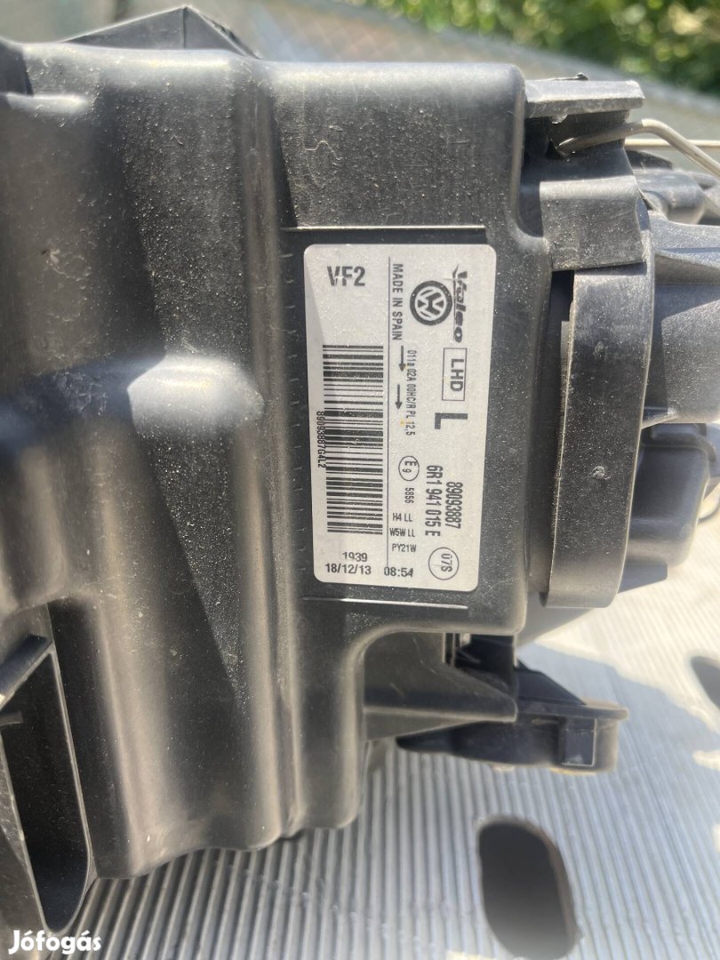 Vw polo 6r bal első fényszóró lámpa