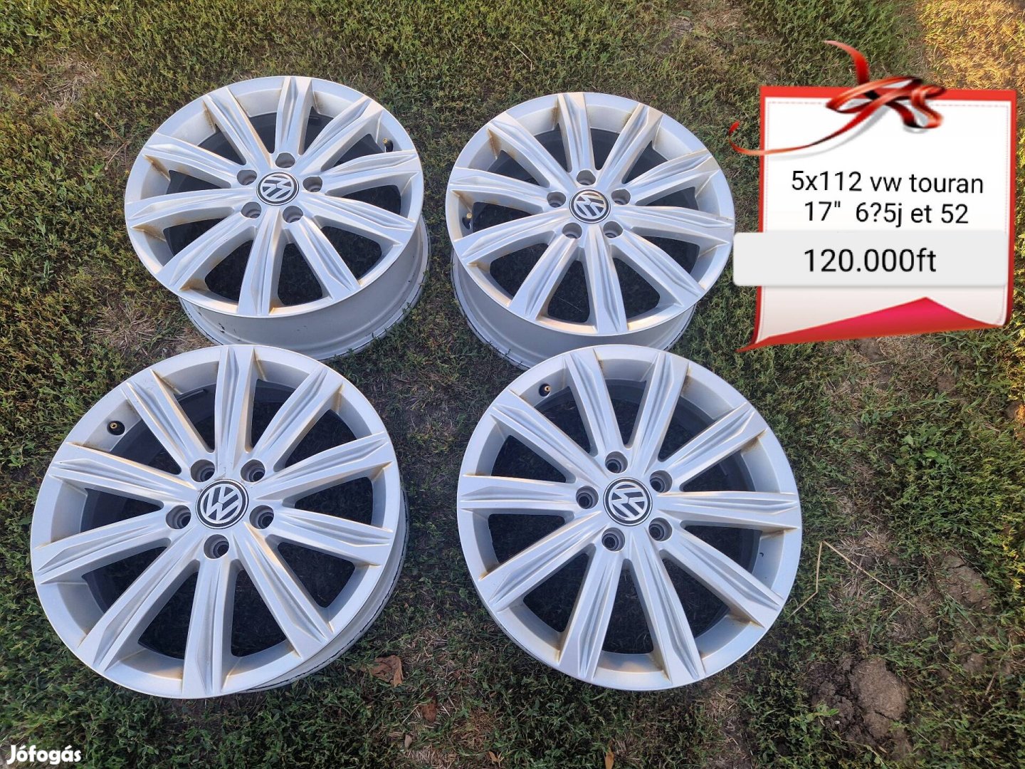 Vw turan 5x112 17 col alufelni szett 