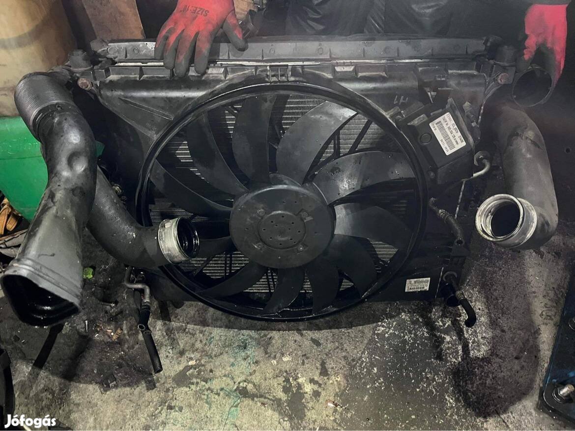 W164 320CDi komplett hűtősor ventillátorral
