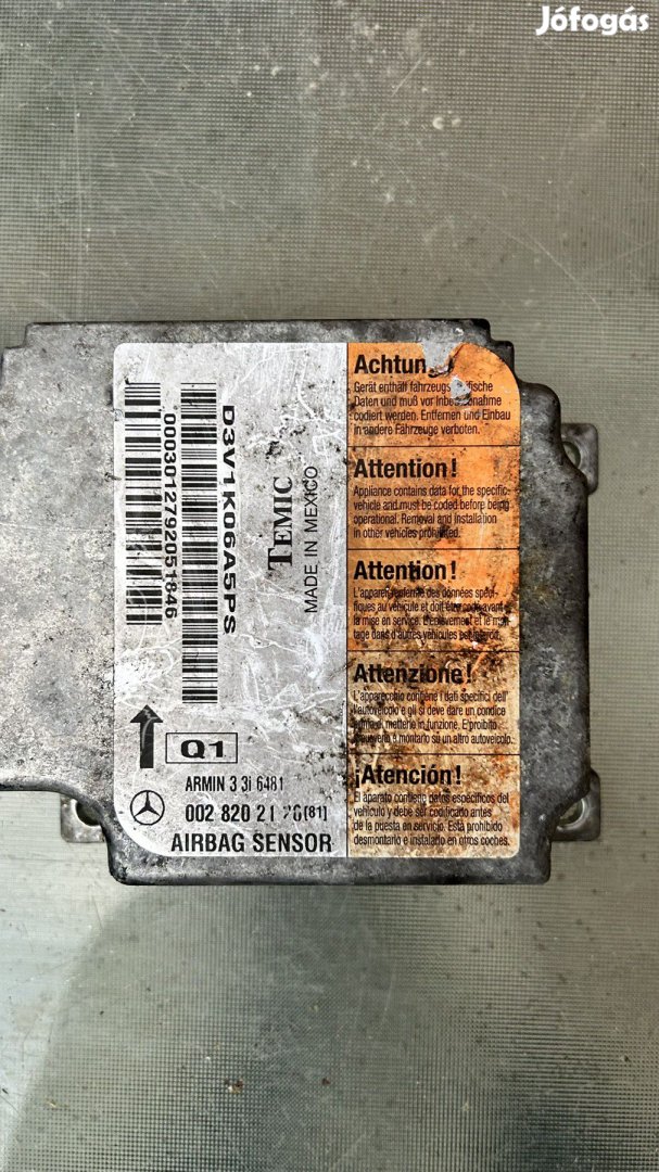 W210 LÉGZSÁKVEZÉRLŐ A0028202126 eladó