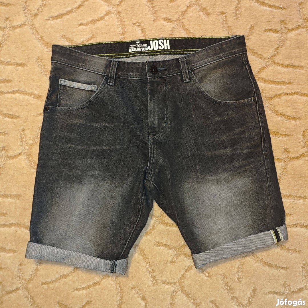 W33 Tom Tailor Josh Bermuda Denim shorts férfi farmer rövidnadrág