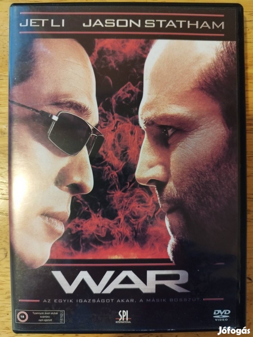 WAR újszerű dvd Jason Statham - Jet Li