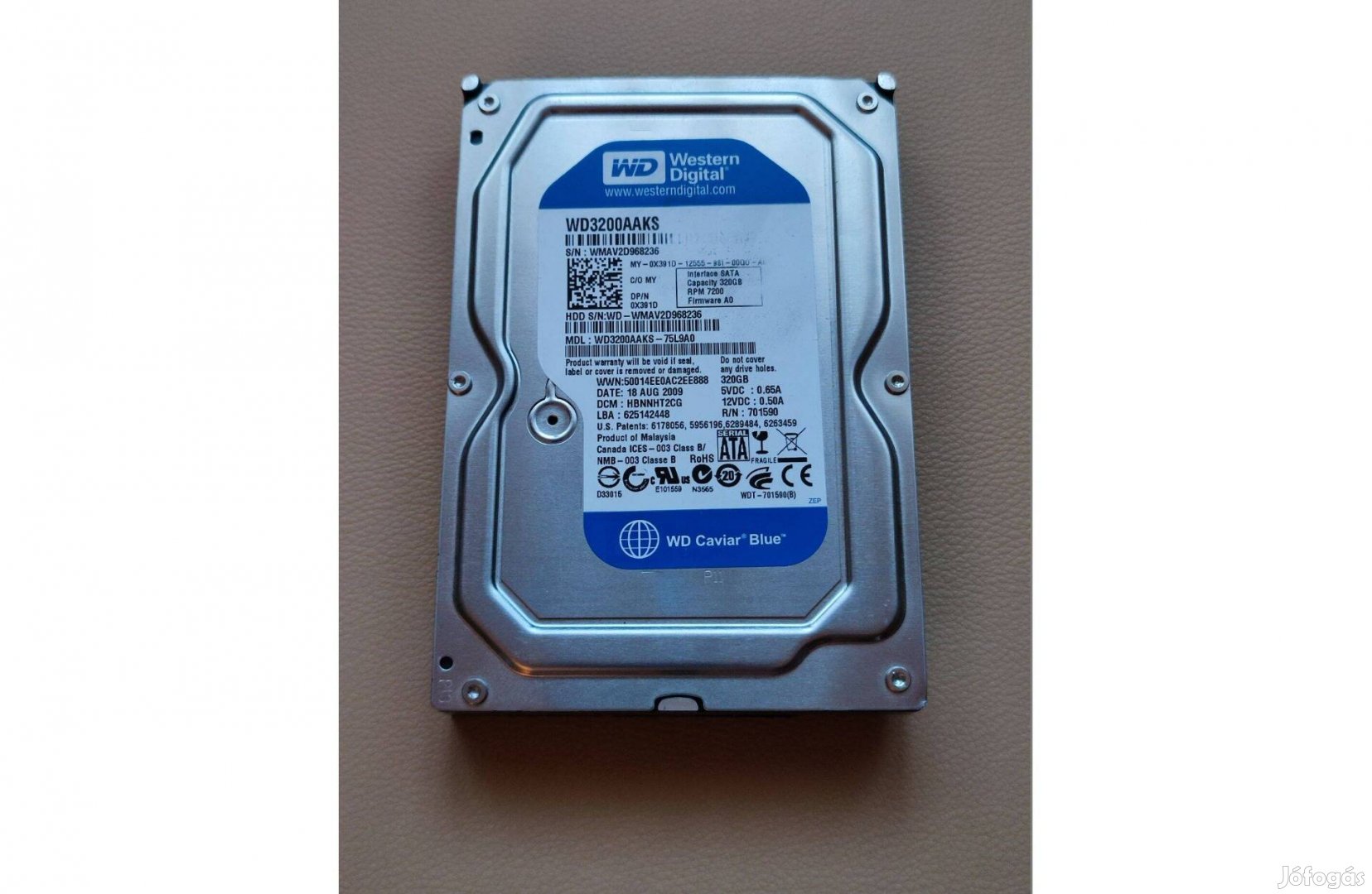 WD 320 GB SATA HDD (winchester)