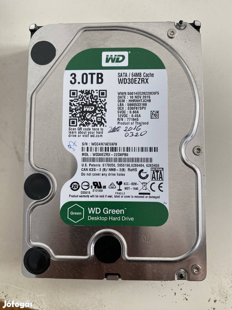 WD 3TB SATA HDD