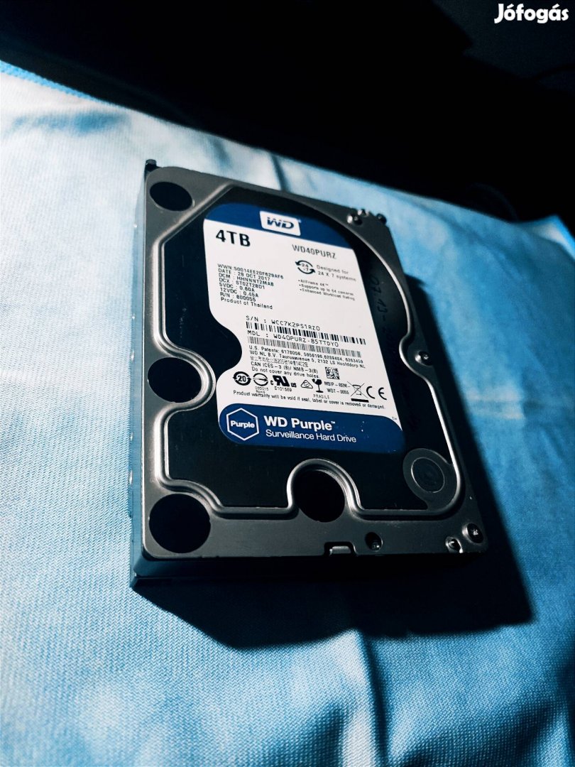 WD 4TB Belső 3,5-es winchester