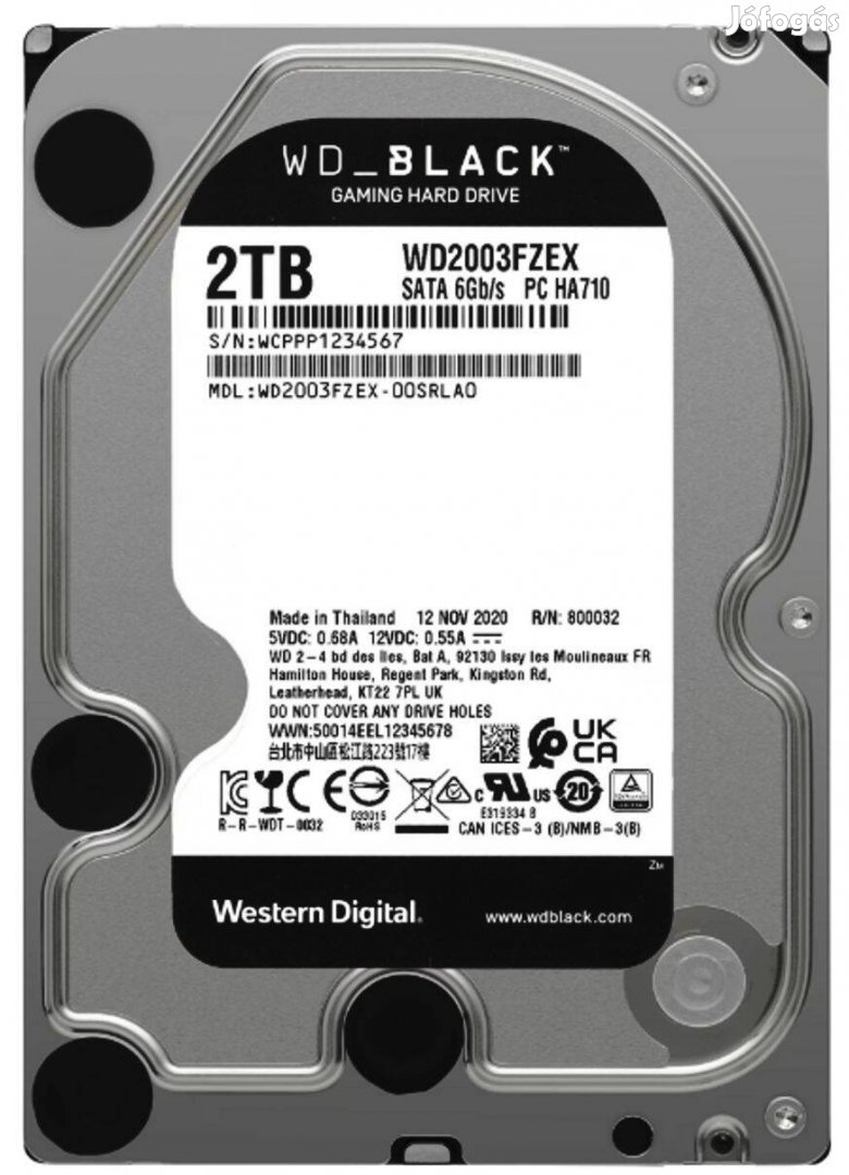 WD Black 3.5" 2000 GB HDD (7200 Rpm)