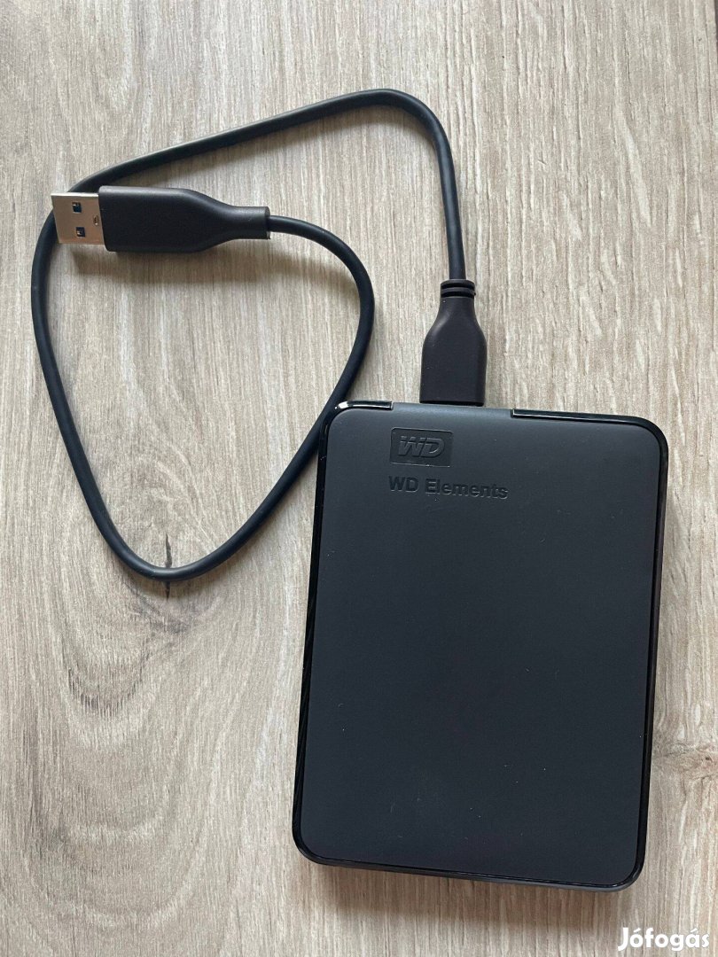 WD Elements Portable 1 TB külső HDD 2.5" fekete