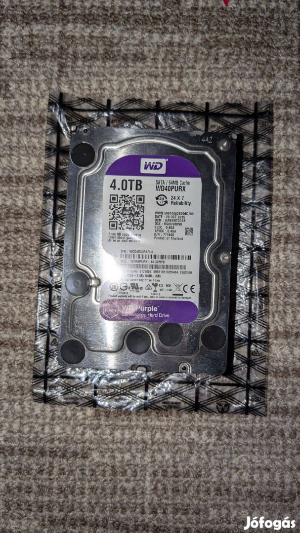 WD Purple 4TB, 100/100