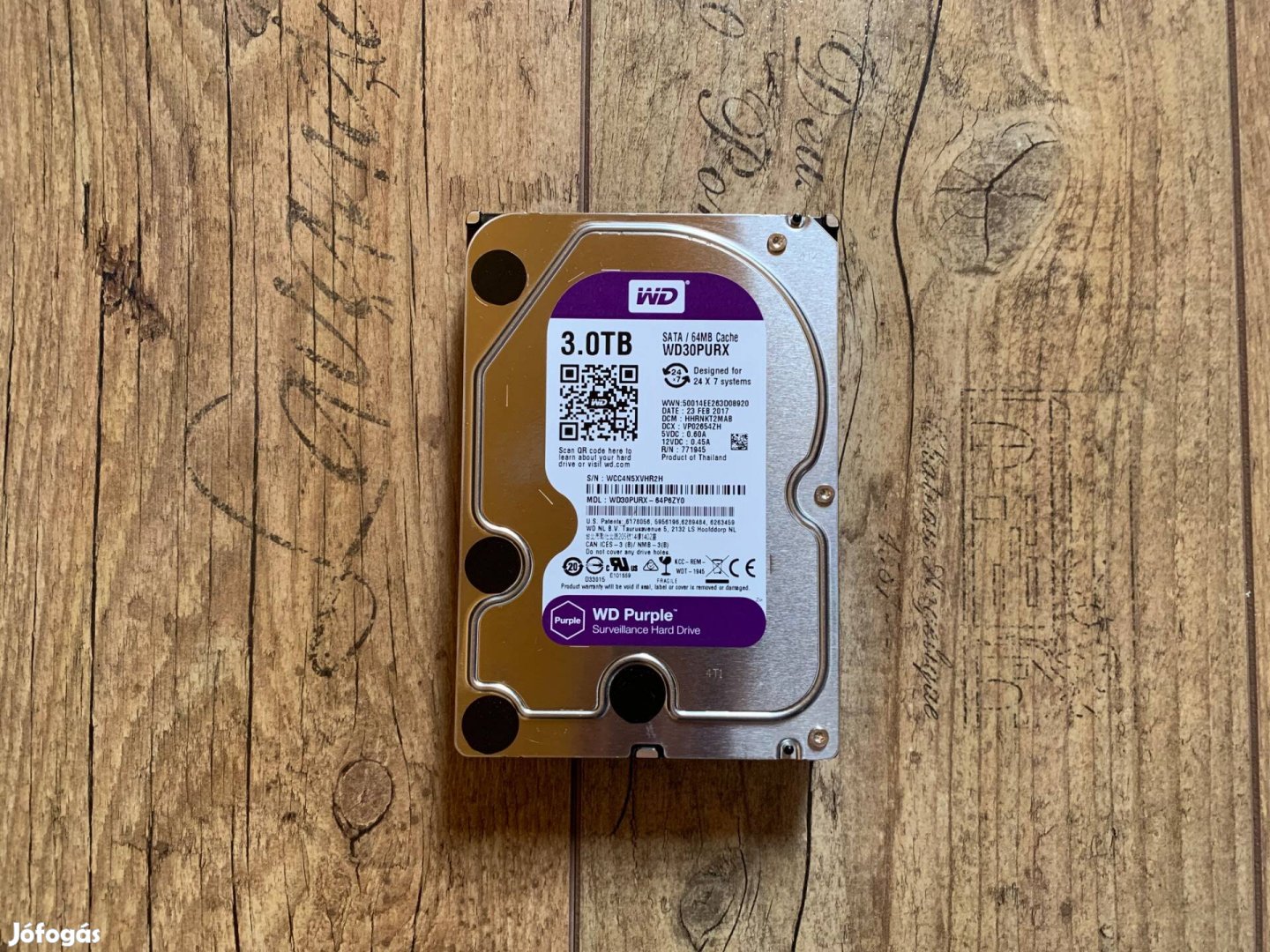 WD Western Digital Purple 3TB 100/100