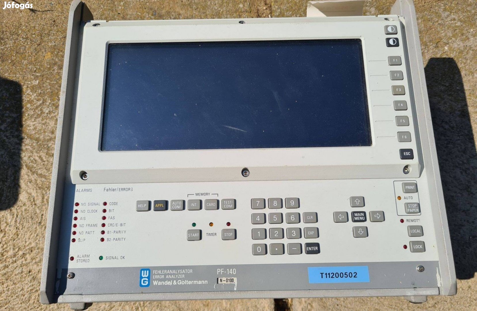 WG Wandel & Goltermann PF-140 Error Analyzer - retro távközlési mérőmű