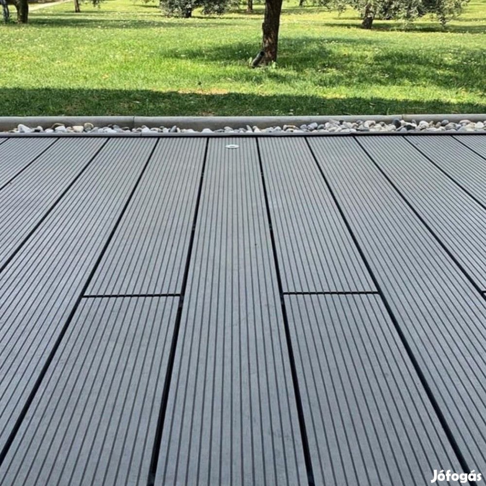 WPC teraszburkolat 2,5x14x250cm antracit wpc2525-grey