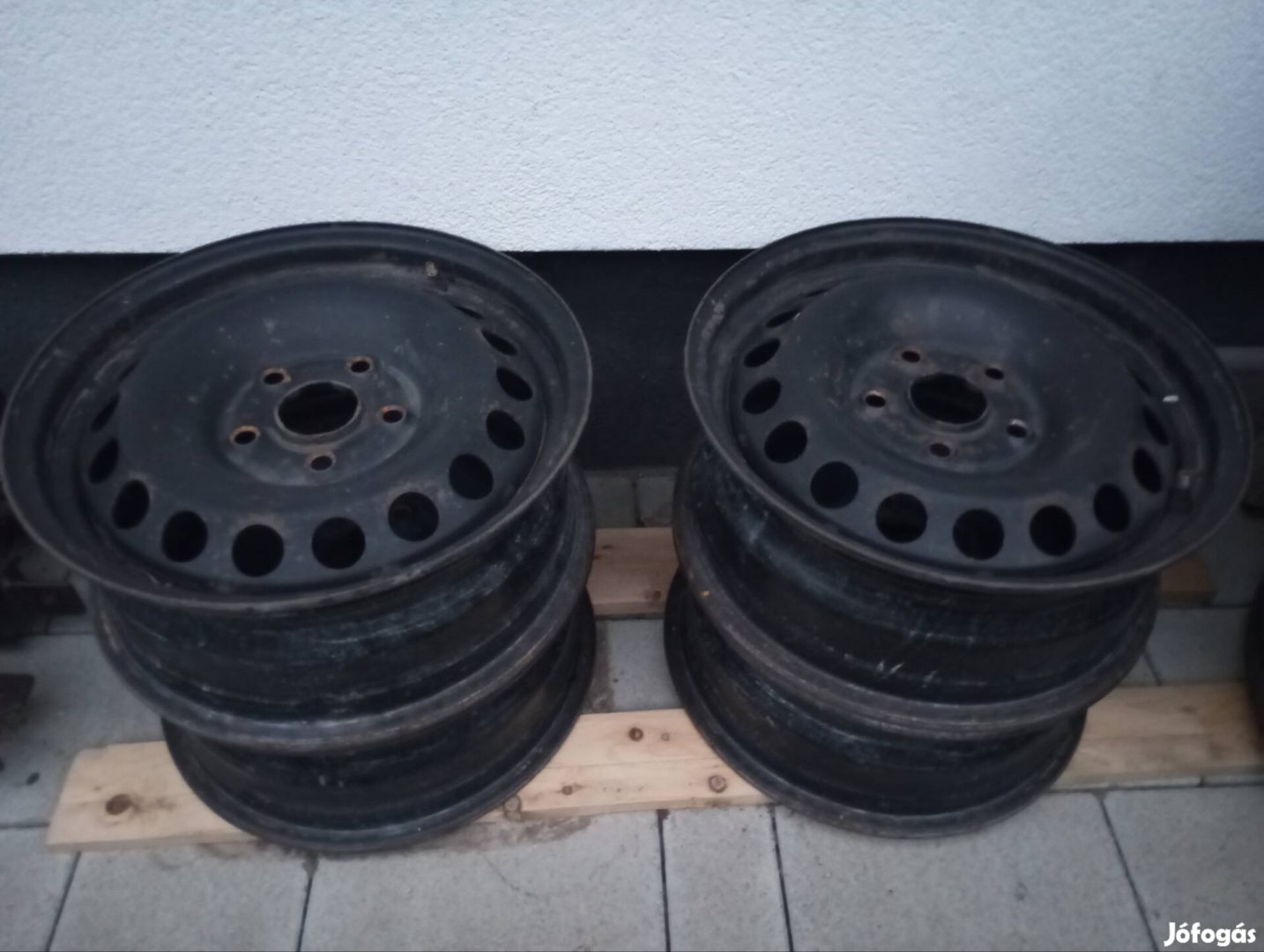 WV Skoda 15coll gyári lemezfelni jó állapotú