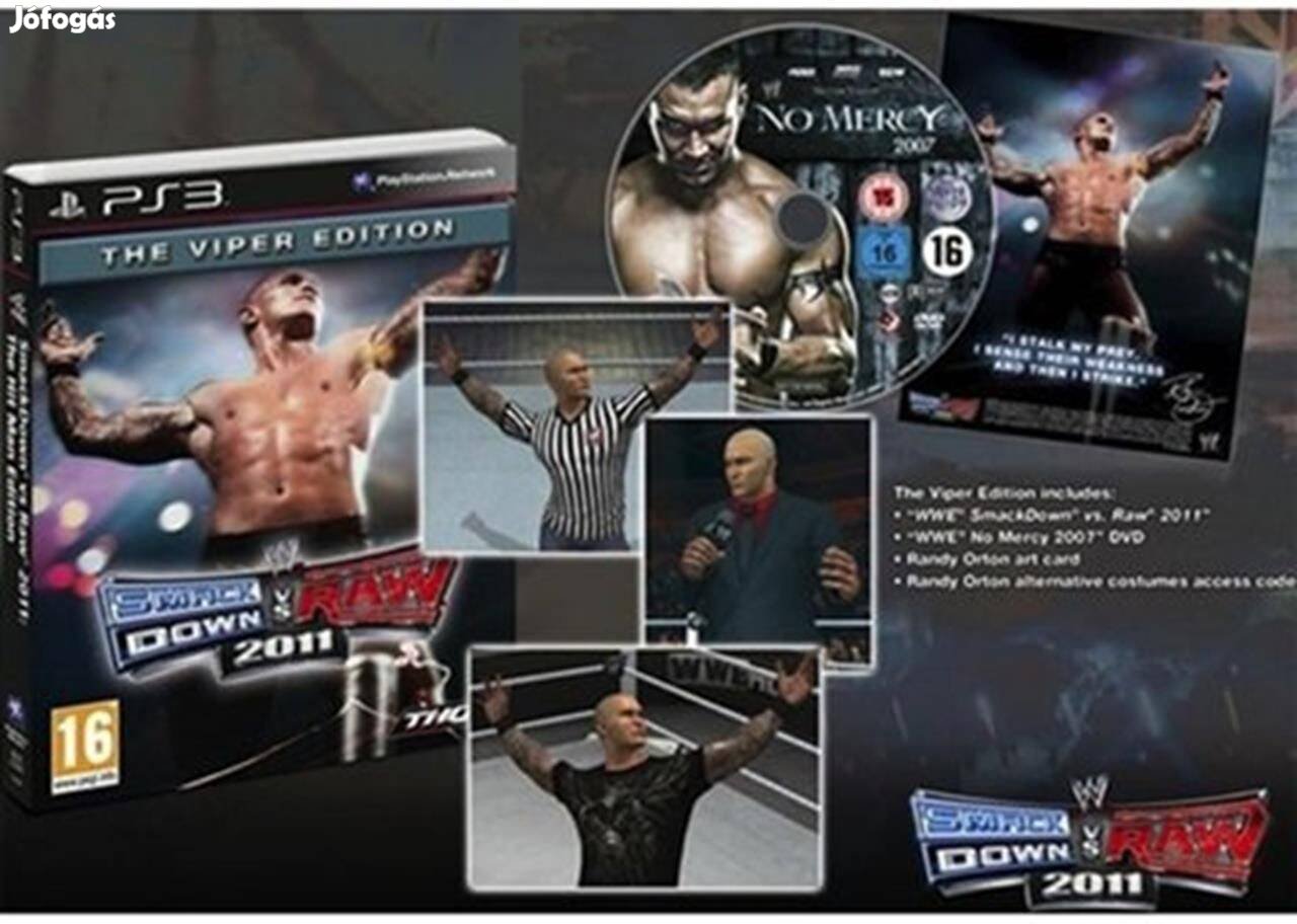 WWE Smackdown Vs Raw 2011 VE eredeti Playstation 3 játék