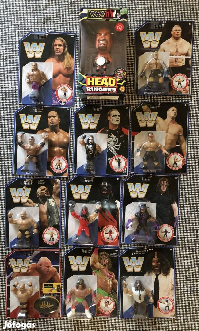 WWE Wwf Pankrátor figurák. Bontatlanok. Ritkák.