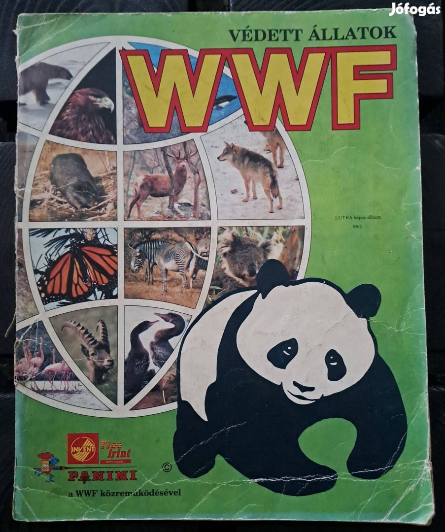 WWF Védett Állatok Panini matricás album