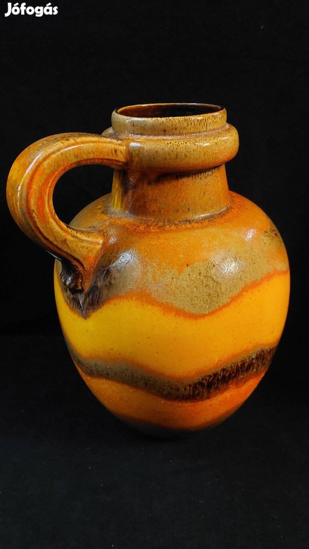 W.Germany retro iparművész kerámia nagy korsó váza