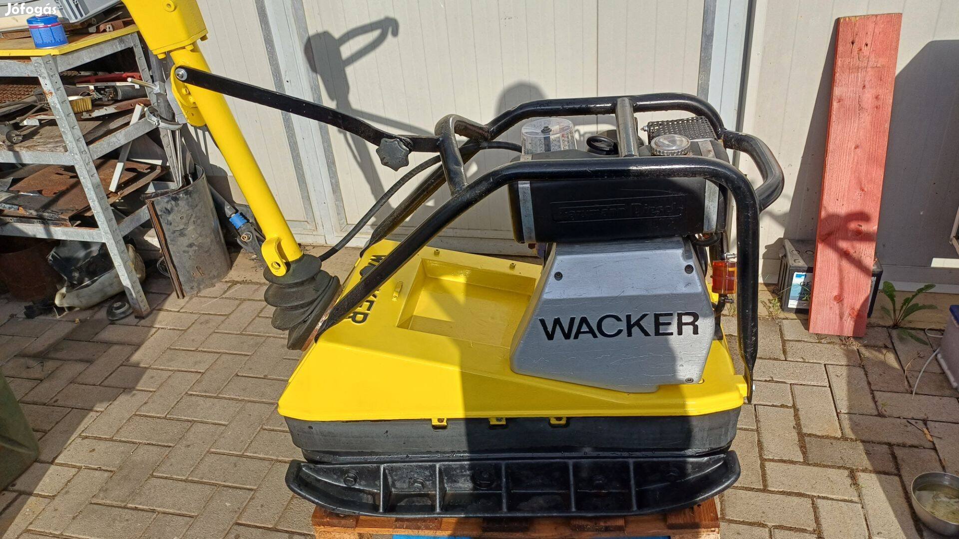 Wacker 362 kilós lapvibrátor,hatz motorral