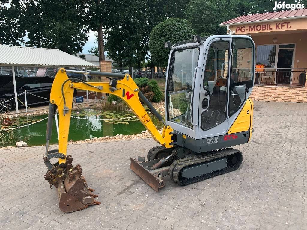 Wacker Neuson ET16 mini kotró + 3db kanál!