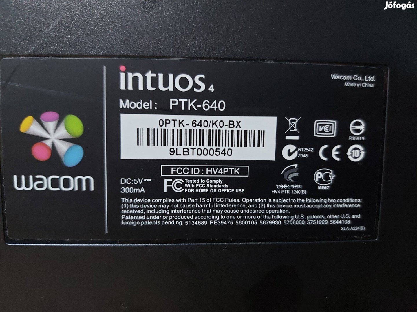 Wacom Intuos4 M PTK-640 Digitális Rajztábla