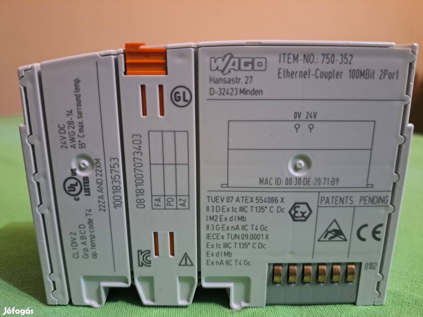 Wago PLC Ethernet-modul 750-352