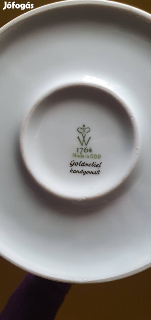 Wallendorf porcelán petróleum lámpa