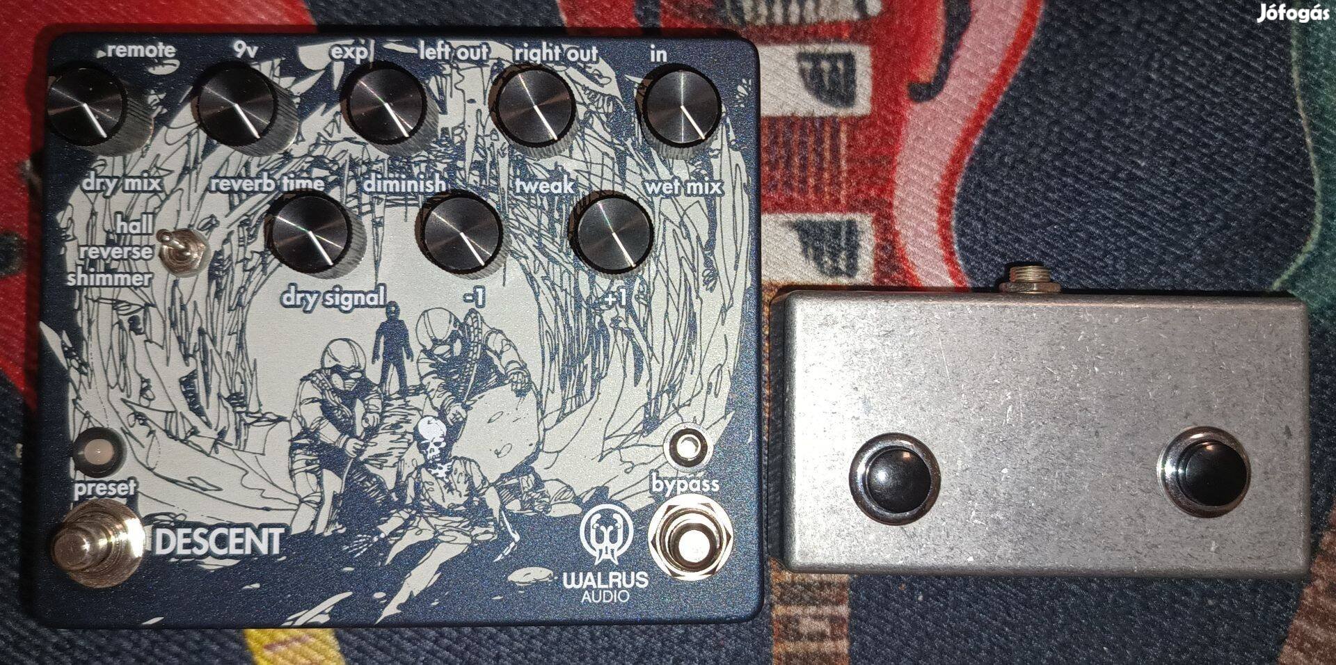 Walrus Audio Descent + Tchs reverb gitár pedál