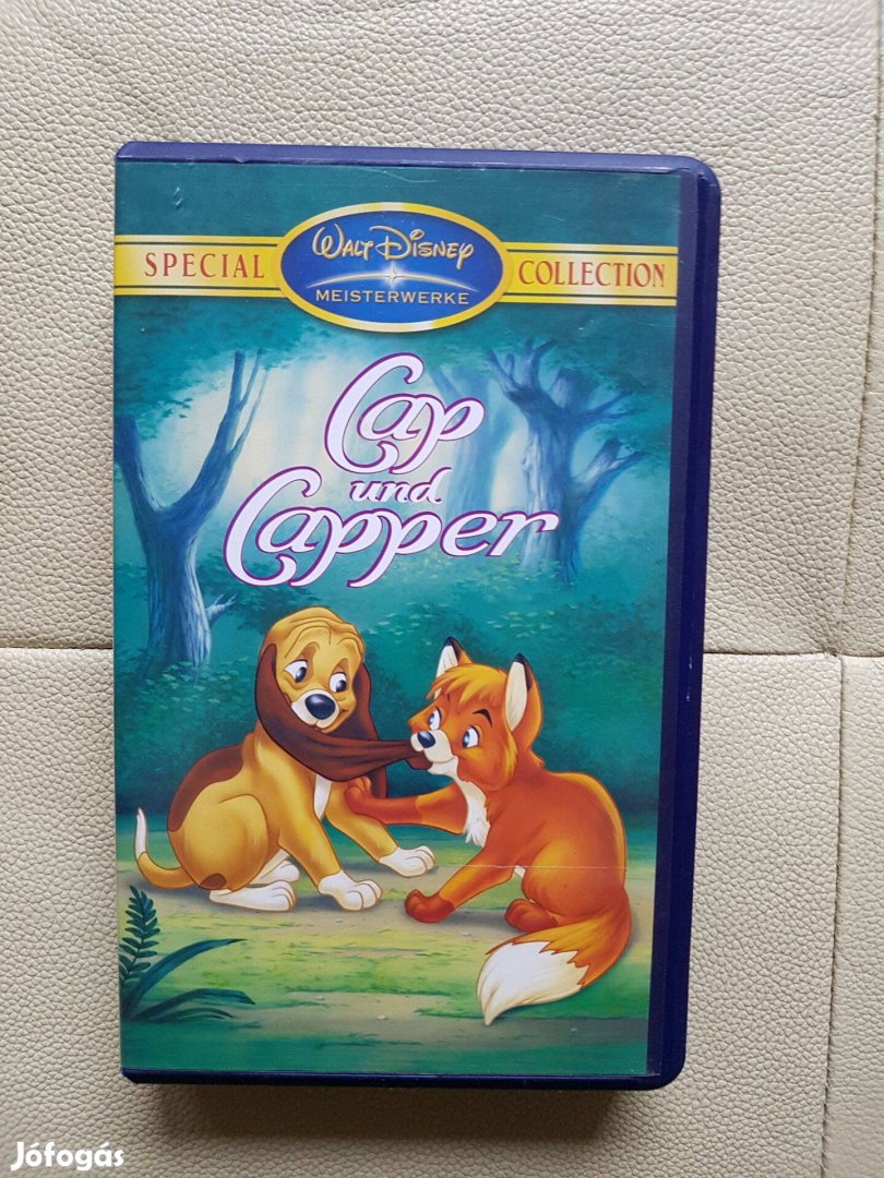 Walt Disney A róka és a kutya mesefilm Cap und Capper német nyelvű VHS