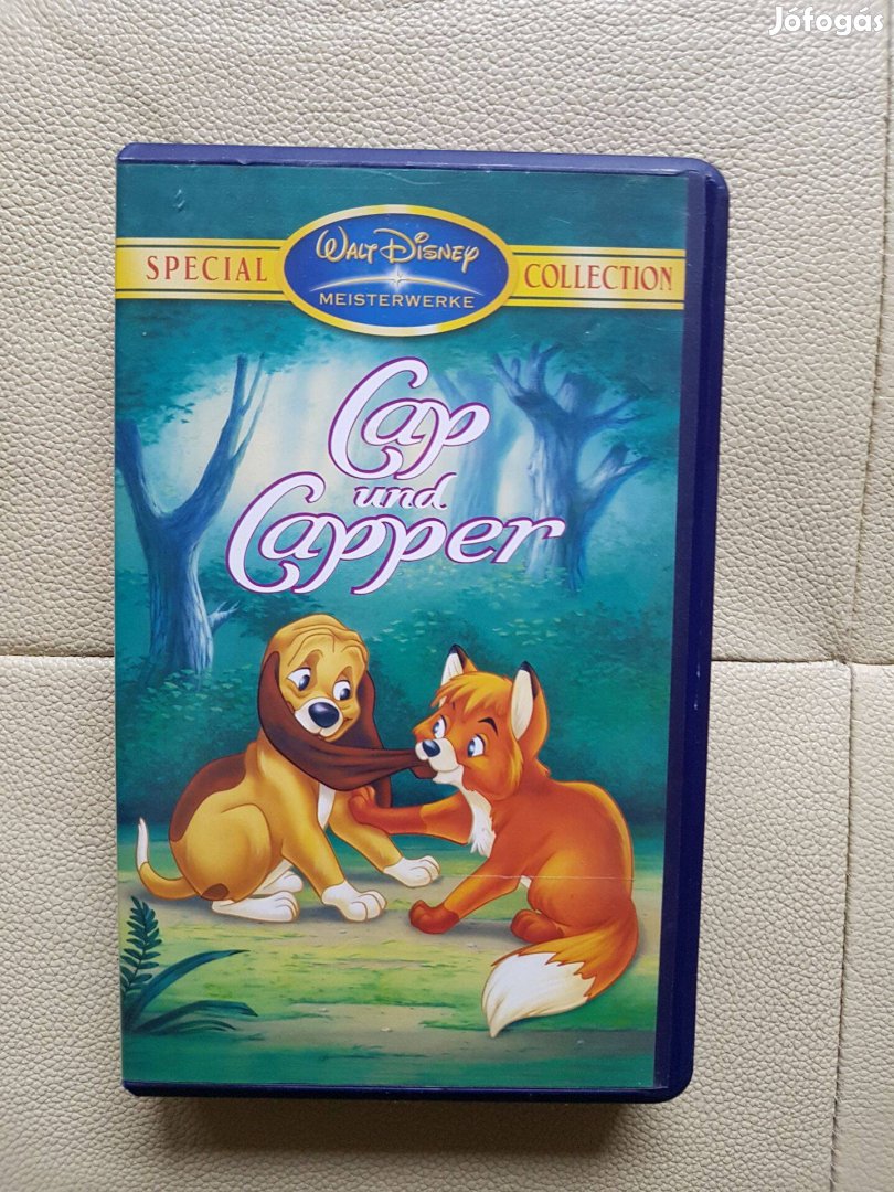 Walt Disney A róka és a kutya mesefilm Cap und Capper német nyelvű VHS