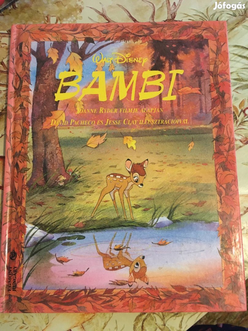 Walt Disney Bambi mesekönyv ritka eladó