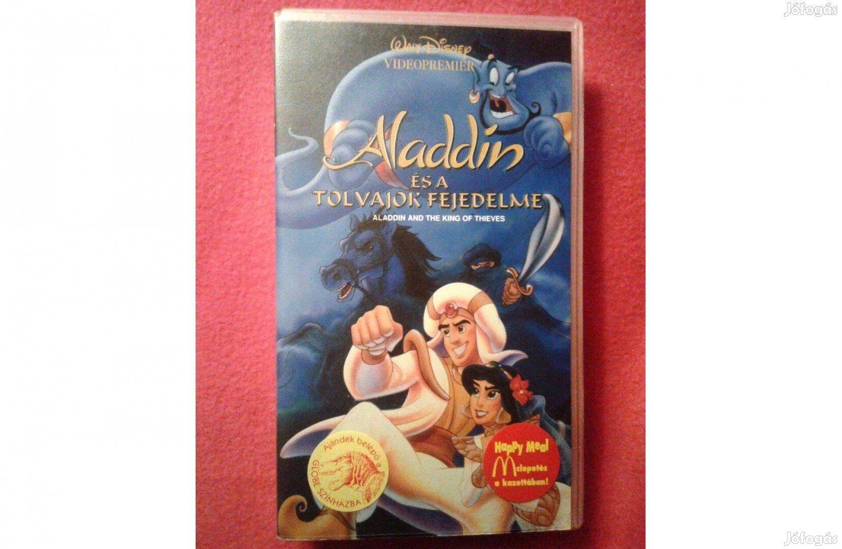 Walt Disney: Aladdin és a tolvajok fejedelme VHS kazetta 2 db egyben