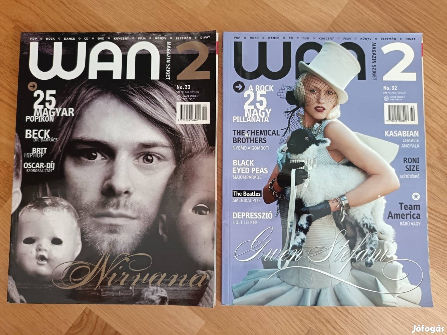 Wan2 magazin zenei újság 2 db 2005 február március