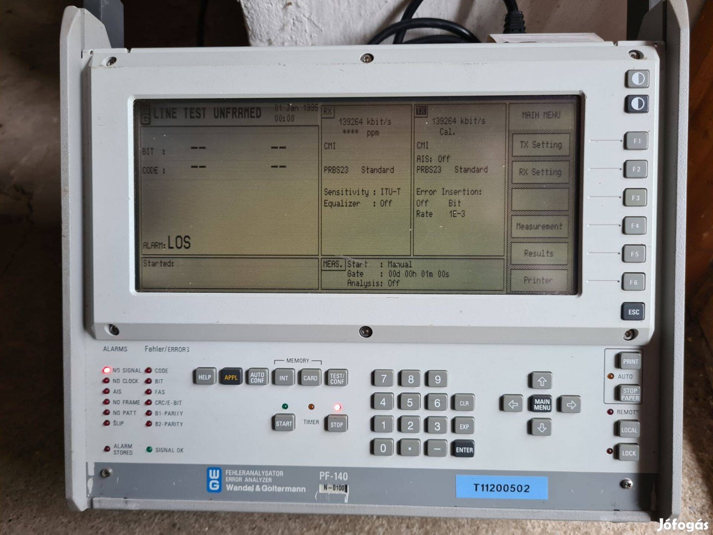 Wandel & Goltermann PF-140 Error Analyzer - régi retro műszer