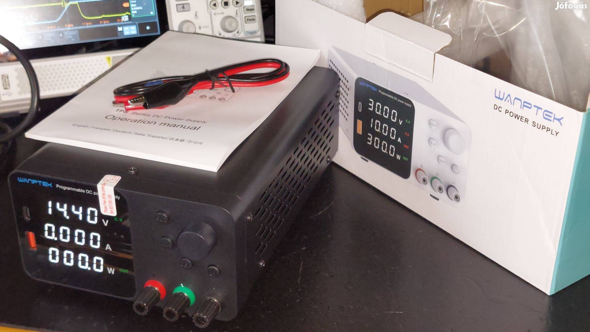 Wanptek 30V 10A 300W labortáp Új, dobozában