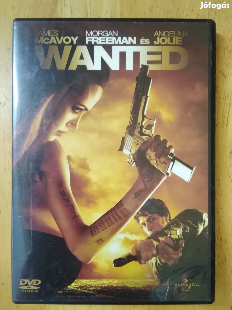 Wanted újszerű dvd Angelina Jolie 