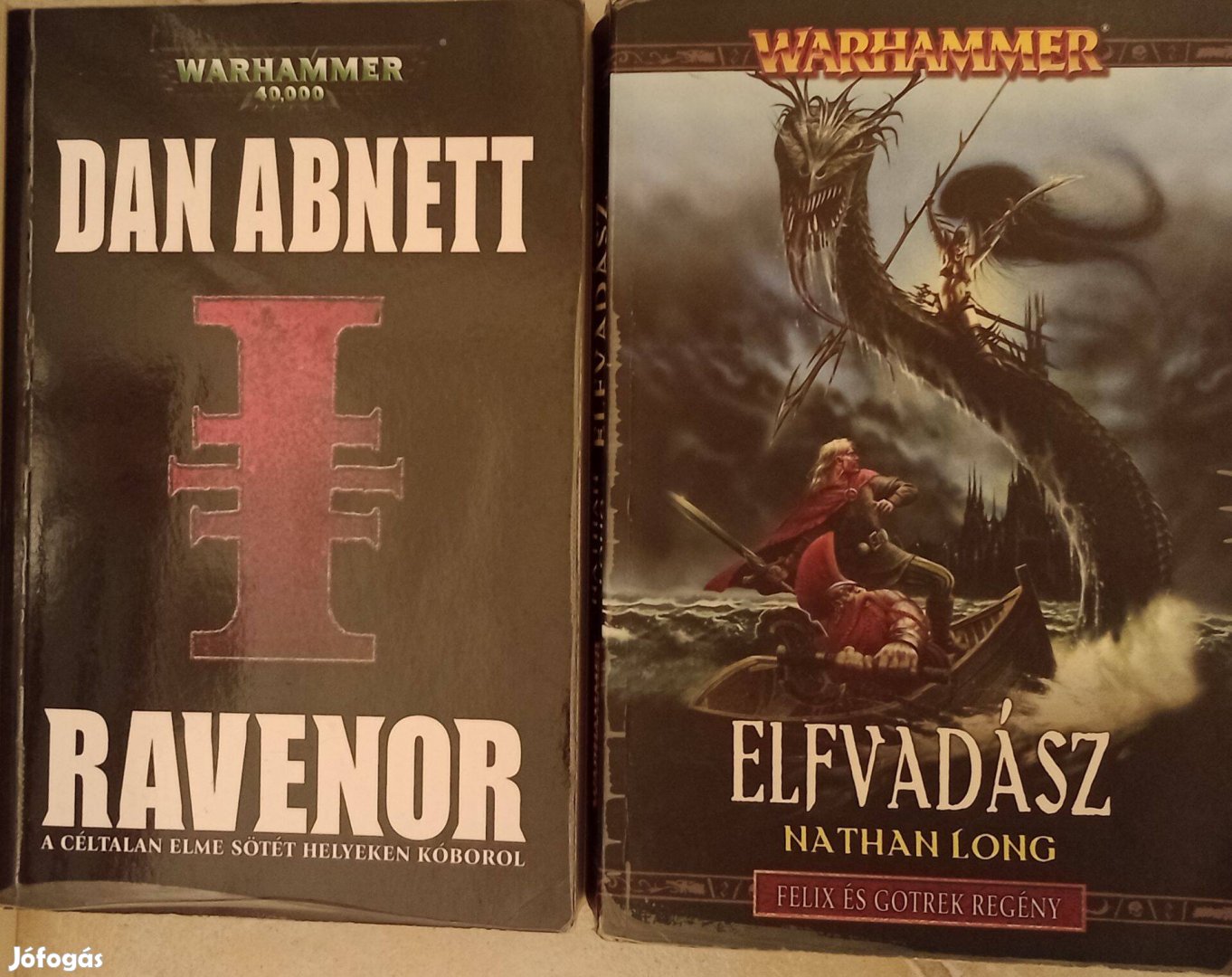 Warhammer könyvek Elfvadász, Ravenor, Nemezis, Mars urai