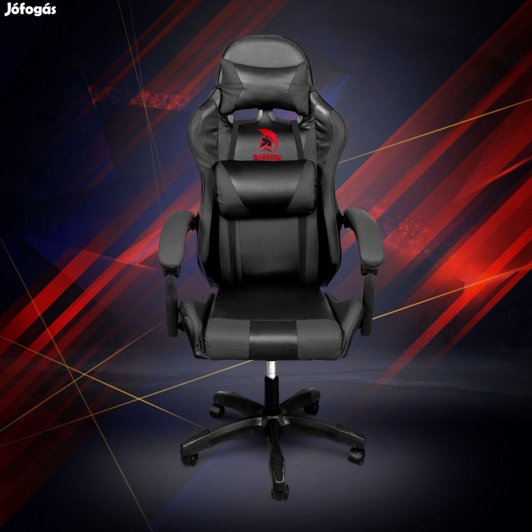 Warrior gamer szék, forgószék fekete (GAMER-BASIC-1-BLACK)