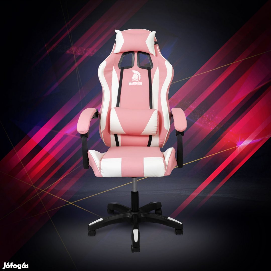 Warrior gamer szék, forgószék rózsaszín (GAMER-BASIC-1-PINK)