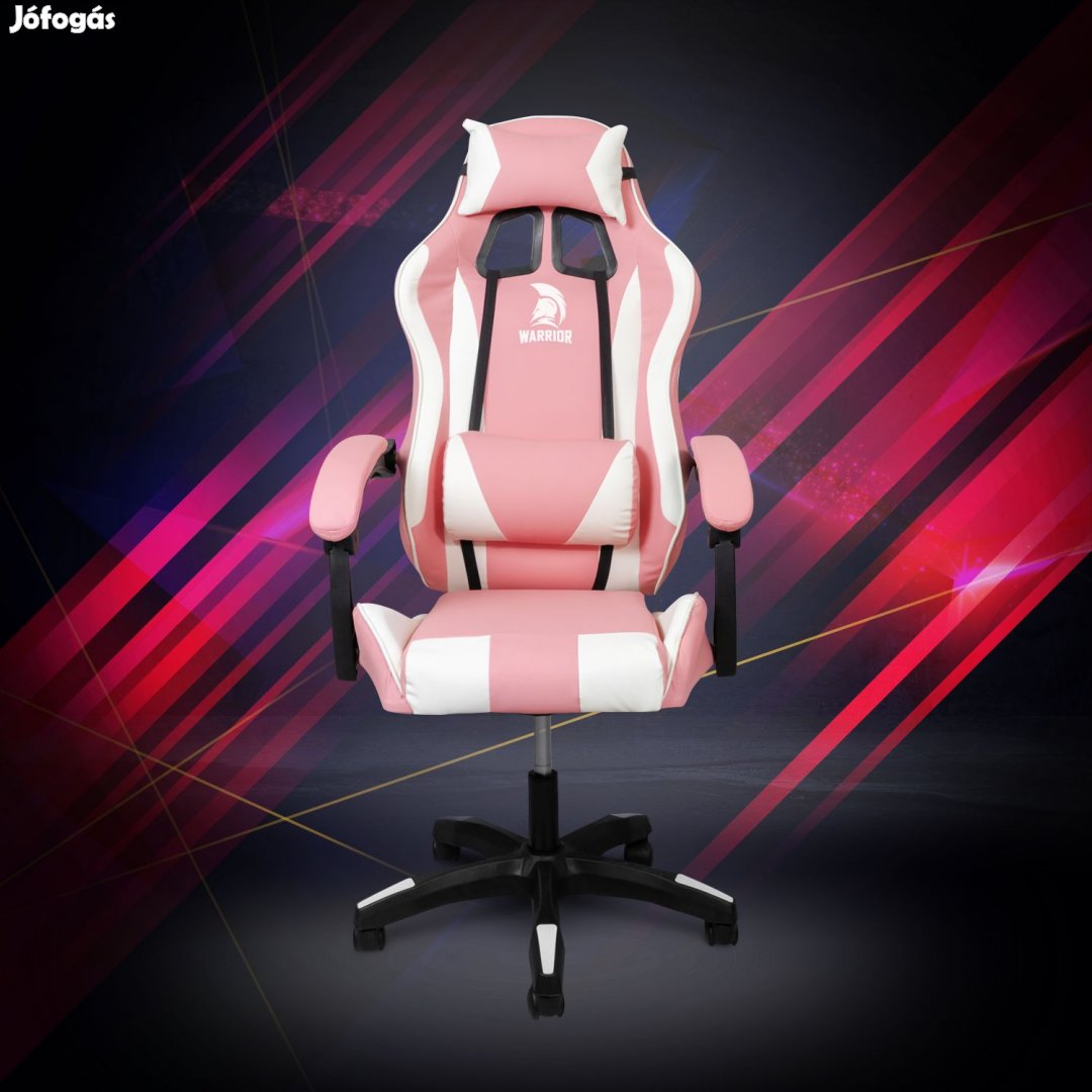 Warrior gamer szék, forgószék rózsaszín (GAMER-BASIC-1-PINK)