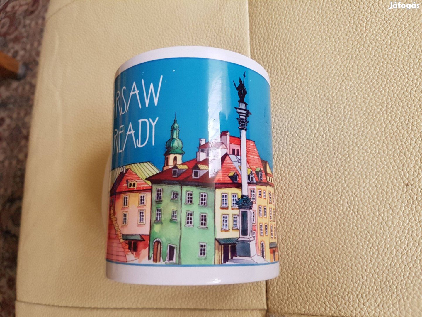 Warsaw Varsó bögre kerámia porcelán bögre