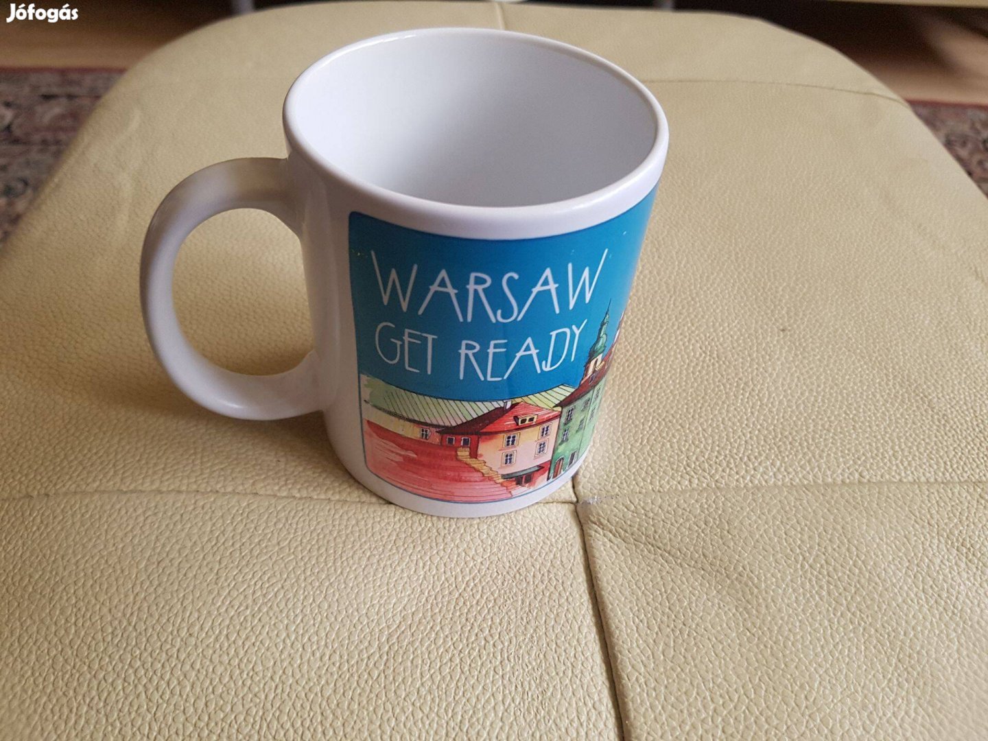Warsaw Varsó bögre kerámia porcelán bögre