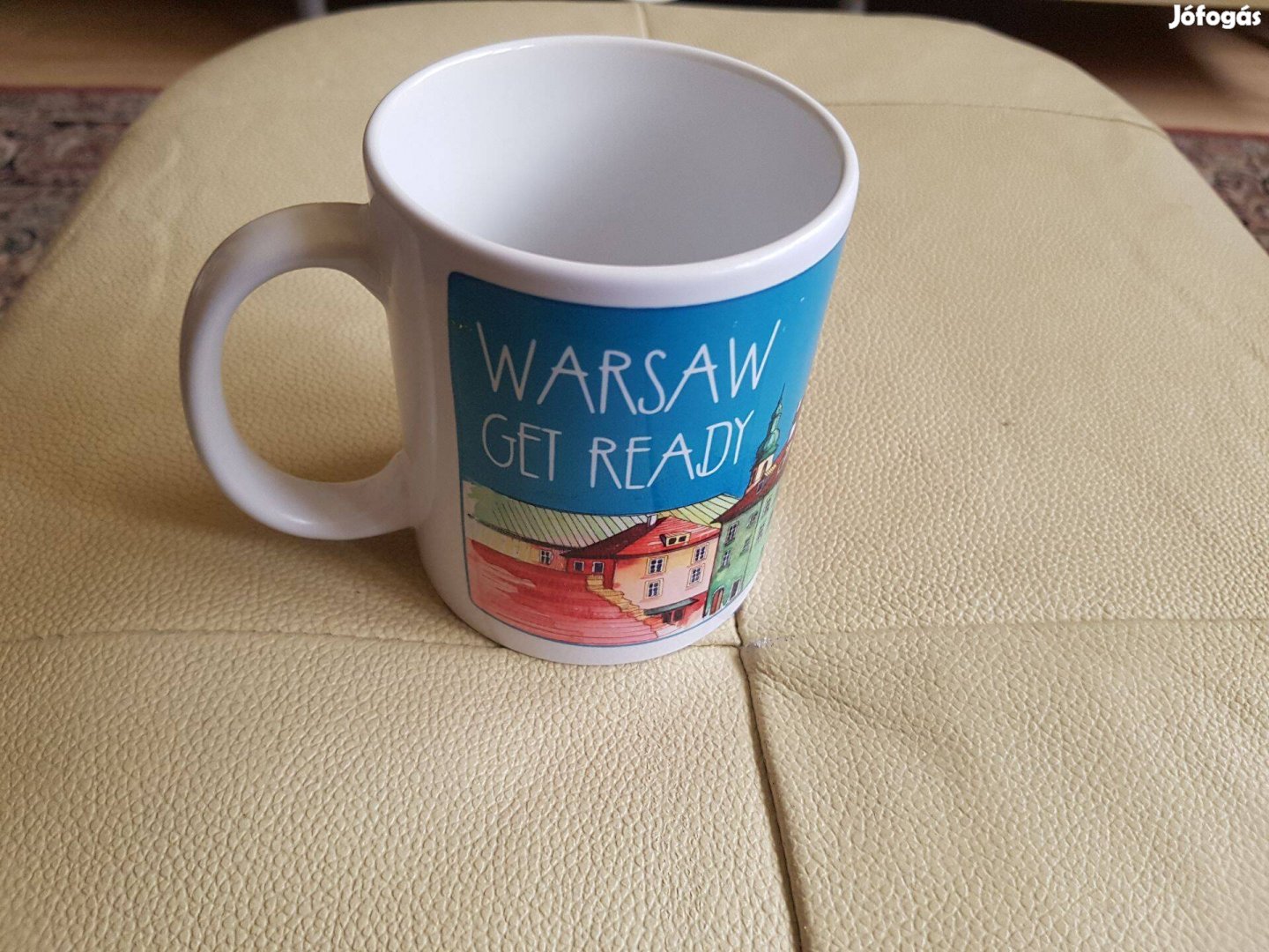 Warsaw Varsó bögre kerámia porcelán bögre