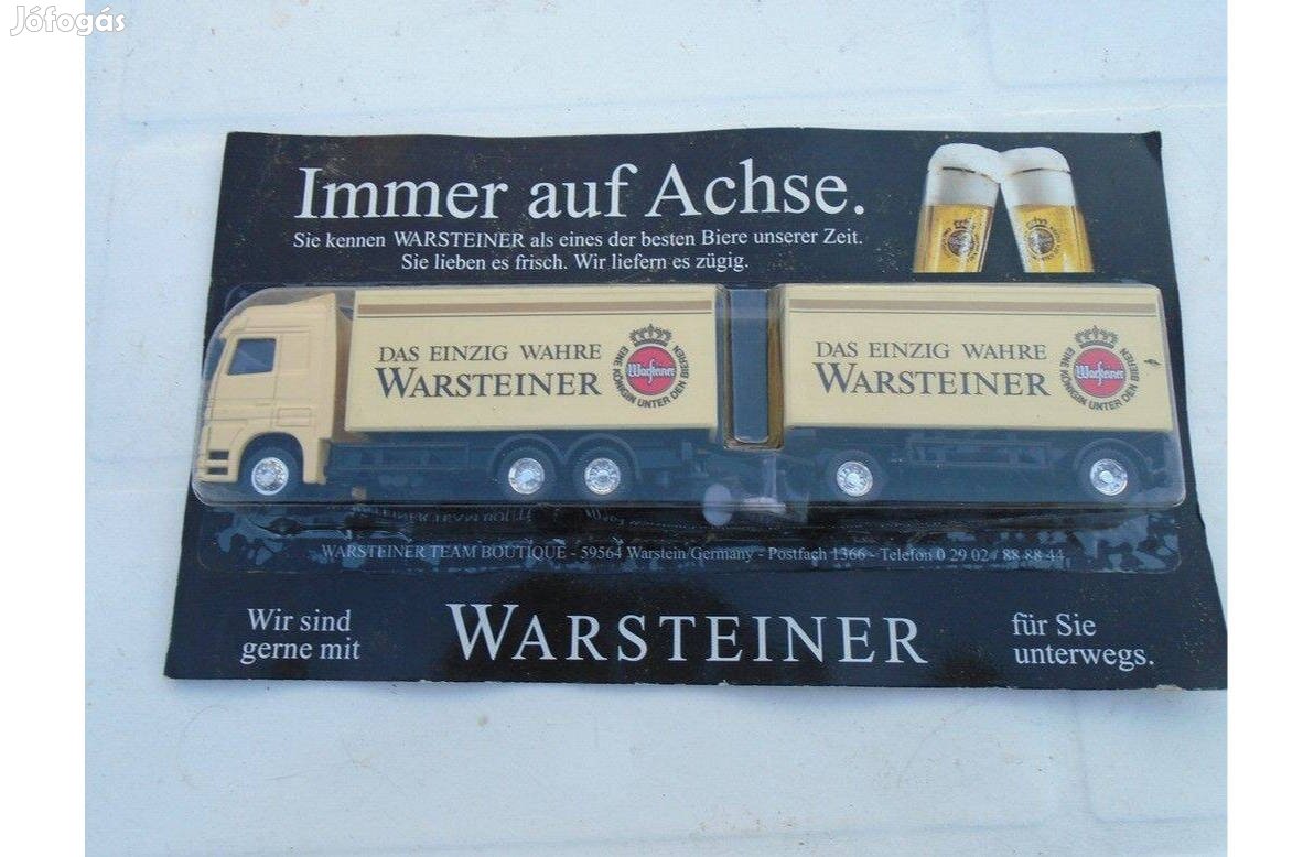 Warsteiner - Mercedes Kamion és utánfutó Dioráma - új, csomagolt